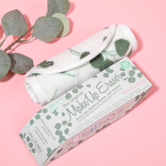 MakeUp Eraser NWT Eucalyptus Print Makeup Remover Towel in White - Picture 6 of 8